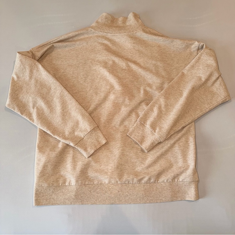 Michael Kors Lace Up Sweatshirt Beige Pullover - 
Size L - Picture 2 of 6